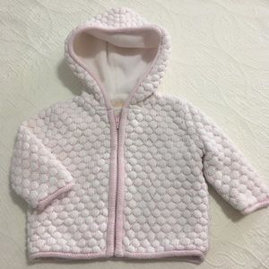 3-6m (4/$20) Fleece-Lined Knit Hooded Jacket by Joe Fresh